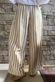 Mallow Stripe Wide Leg Pant Indian Yellow /40=